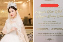 Lộ thiệp cưới của Á hậu Tường San, rõ tên chú rể