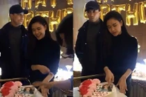 Tim hờ hững khi xuất hiện tại sinh nhật Trương Quỳnh Anh