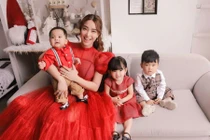 Hải Băng tung ảnh đón Giáng sinh bên 3 thiên thần, tuyên bố “đóng hộ khẩu”