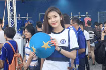 Á hậu Huyền My rạng ngời trên đất Thái ủng hộ Chelsea