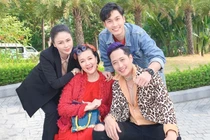 Vân Dung nhí nhảnh ở hậu trường "Hướng dương ngược nắng"