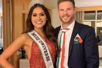 Tân Hoa hậu Hoàn vũ Andrea Meza công khai bạn trai