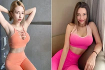 Hot girl mặc đồ tập khoe thân hình đồng hồ cát đẹp mê mẩn 