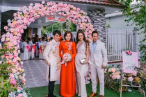 Đi đám hỏi cháu, vợ Lý Hải đẹp lộng lẫy át cả cô dâu