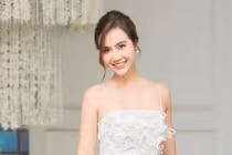 Huyền Lizzie diện váy cúp ngực, xinh như công chúa dự sự kiện