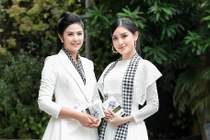 Á hậu Huyền My đẹp ngời ngời đọ sắc cùng Ngọc Hân