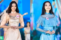 Áo dài ở Hoa hậu Việt Nam bị chê diêm dúa, NTK lên tiếng