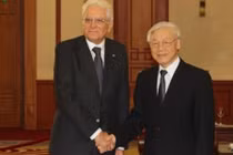 Tổng Bí thư tiếp Tổng thống Italy, Bộ trưởng Quốc phòng Nhật Bản