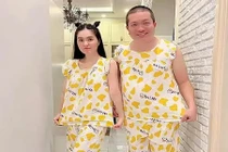 Chết cười chồng đại gia của Đoàn Di Băng mặc đồ ngủ của vợ 