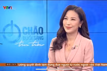 BTV Quỳnh Hoa "thời tiết" bất ngờ dẫn thời sự Chào buổi sáng VTV