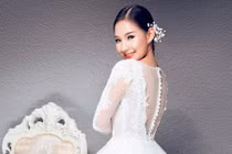 Trọn bộ ảnh vợ Duy Nhân làm mẫu trang phục cưới