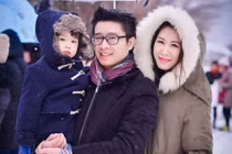 Dương Thùy Linh du hí Nhật Bản cùng chồng và con trai