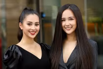 Tiểu Vy rạng rỡ đọ sắc cùng đàn chị Mai Phương Thuý