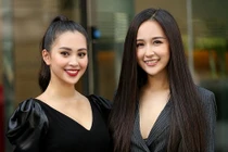 Tiểu Vy rạng rỡ đọ sắc cùng đàn chị Mai Phương Thuý