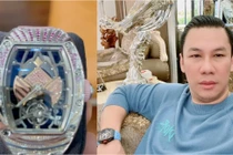 Chồng cũ Lệ Quyên khoe đồng hồ kim cương mới, thế giới có 7 chiếc