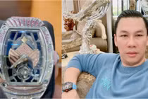Chồng cũ Lệ Quyên khoe đồng hồ kim cương mới, thế giới có 7 chiếc