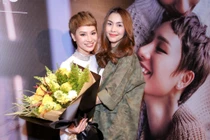 Tăng Thanh Hà xinh đẹp bất ngờ đến mừng Trà My ra mắt MV