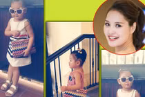 Thích thú với hình ảnh làm điệu của con sao Việt