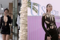 Nín thở ngắm Ngọc Trinh mặc váy “hư hỏng”, chỉ lo lộ hàng