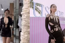 Nín thở ngắm Ngọc Trinh mặc váy “hư hỏng”, chỉ lo lộ hàng