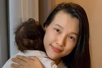 MC Hoàng Oanh đưa con mới sinh sang Singapore đoàn tụ cùng chồng