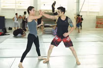 Trương Ngọc Ánh hăng say tập võ cùng Thiên Nguyễn, Vĩnh Thụy