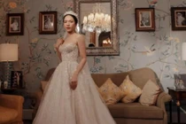 Ảnh Diệu Nhi thử váy cưới xinh đẹp như công chúa