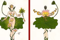 Thiết kế quốc phục lấy hoa sen che phần nhạy cảm… phỉ báng cái đẹp!