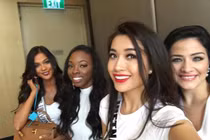 Lệ Hằng thi Miss Universe nhưng không thể nói tiếng Anh