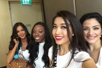 Lệ Hằng thi Miss Universe nhưng không thể nói tiếng Anh