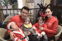 Khoảnh khắc hạnh phúc của “ông chồng quốc dân” Tuấn Hưng bên vợ con