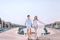 Hồ Ngọc Hà khoe 3 vòng gợi cảm “nét căng” bên Kim Lý ở Maldives