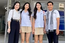 Hai con gái MC Quyền Linh xinh đẹp, cao vượt bố mẹ