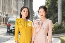 Đỗ Mỹ Linh, Tiểu Vy đẹp gây mê trong bộ ảnh áo dài Tết