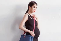 Diệp Lâm Anh phủ đồ hiệu, chuộng váy bó sát khi mang thai