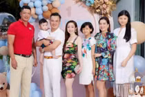 Con gái Bình Minh 10 tuổi cao ngang ngửa vợ diễn viên Chi Bảo