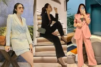 Đàm Thu Trang đóng vai mẹ bỉm nhưng mix đồ như tổng tài