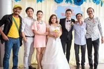 Dàn sao Việt về Long An dự đám cưới Hoàng Anh