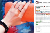 Linh Chi khoe được Lâm Vinh Hải tặng nhẫn kim cương dịp sinh nhật