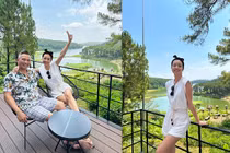 Jennifer Phạm đi nghỉ dưỡng cùng gia đình, nhan sắc gây chú ý