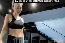 Tóc Tiên bị soi vòng 1 xập xệ khi tập gym tại gia