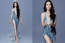 Lộ váy tuyệt đẹp Lương Thùy Linh diện trong chung kết Miss World Vietnam