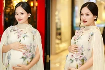 Lan Phương vác bụng bầu đi sự kiện vẫn xinh hết phần người khác