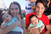 Con trai Đan Trường được mỹ nhân đẹp nhất Philippines âu yếm