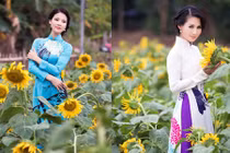 Trần Thị Quỳnh đọ dáng thướt tha cùng Sonya Sương Đặng