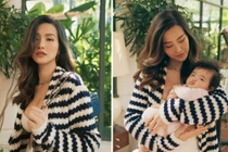 Đông Nhi gợi cảm bên cô con gái nhỏ đáng yêu