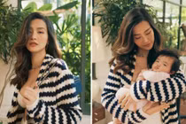 Đông Nhi gợi cảm bên cô con gái nhỏ đáng yêu