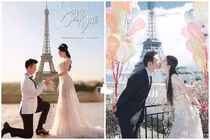 Chụp ảnh cưới tại Pháp: Âu Hà My ly hôn, đôi này cũng "toang"