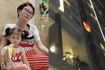 Chung cư báo cháy, Trang Trần hoảng, con gái theo vú em tháo chạy 