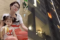 Chung cư báo cháy, Trang Trần hoảng, con gái theo vú em tháo chạy 